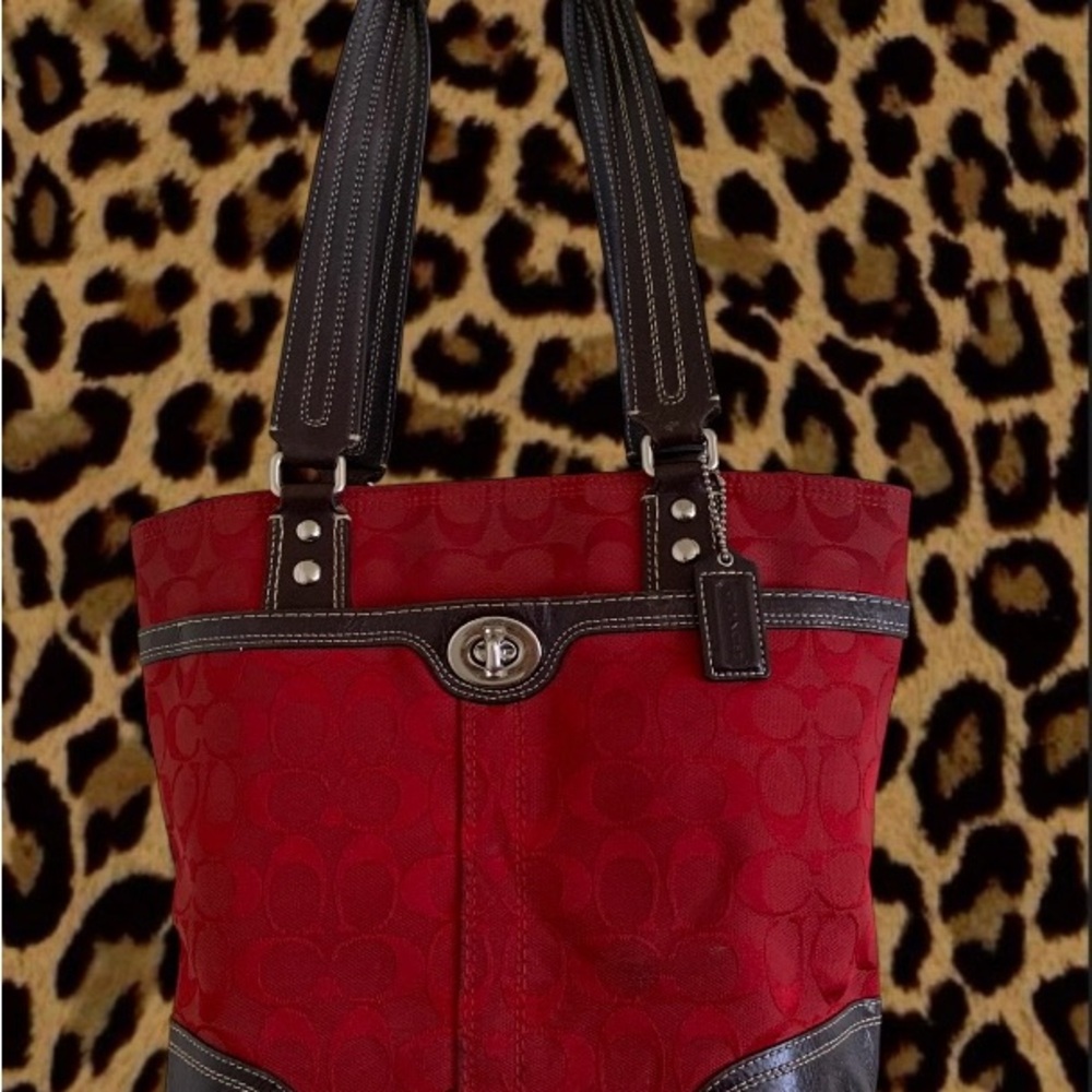 Rare Vintage Red Coach Bag